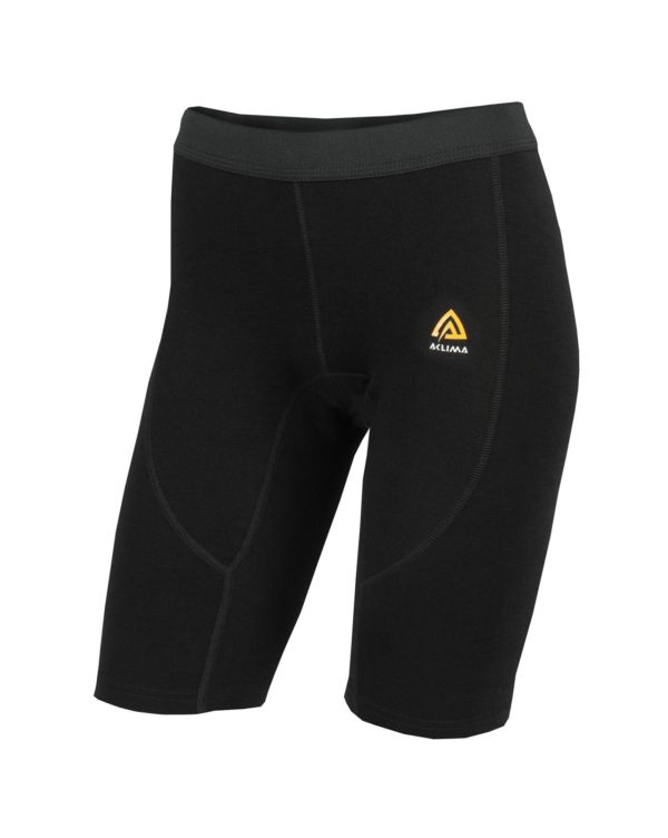 Aclima WarmWool Shorts Long, Jet Black - Dame-0