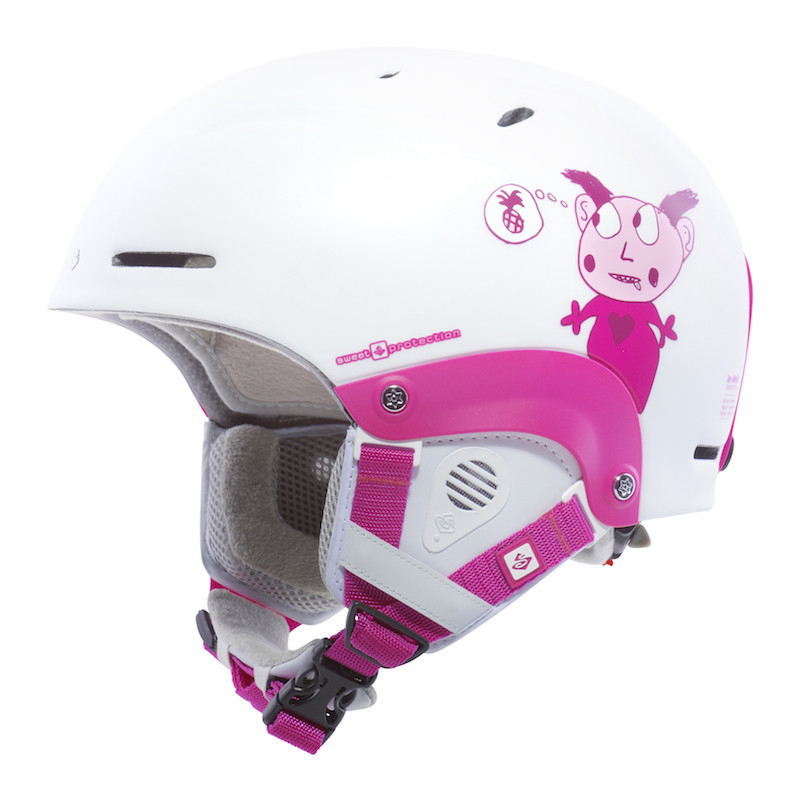 Sweet Blaster Kids Helmet Satin White-0