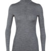 Icebreaker Wmns 200 Oasis LS Half Zip dame Gritstone -0