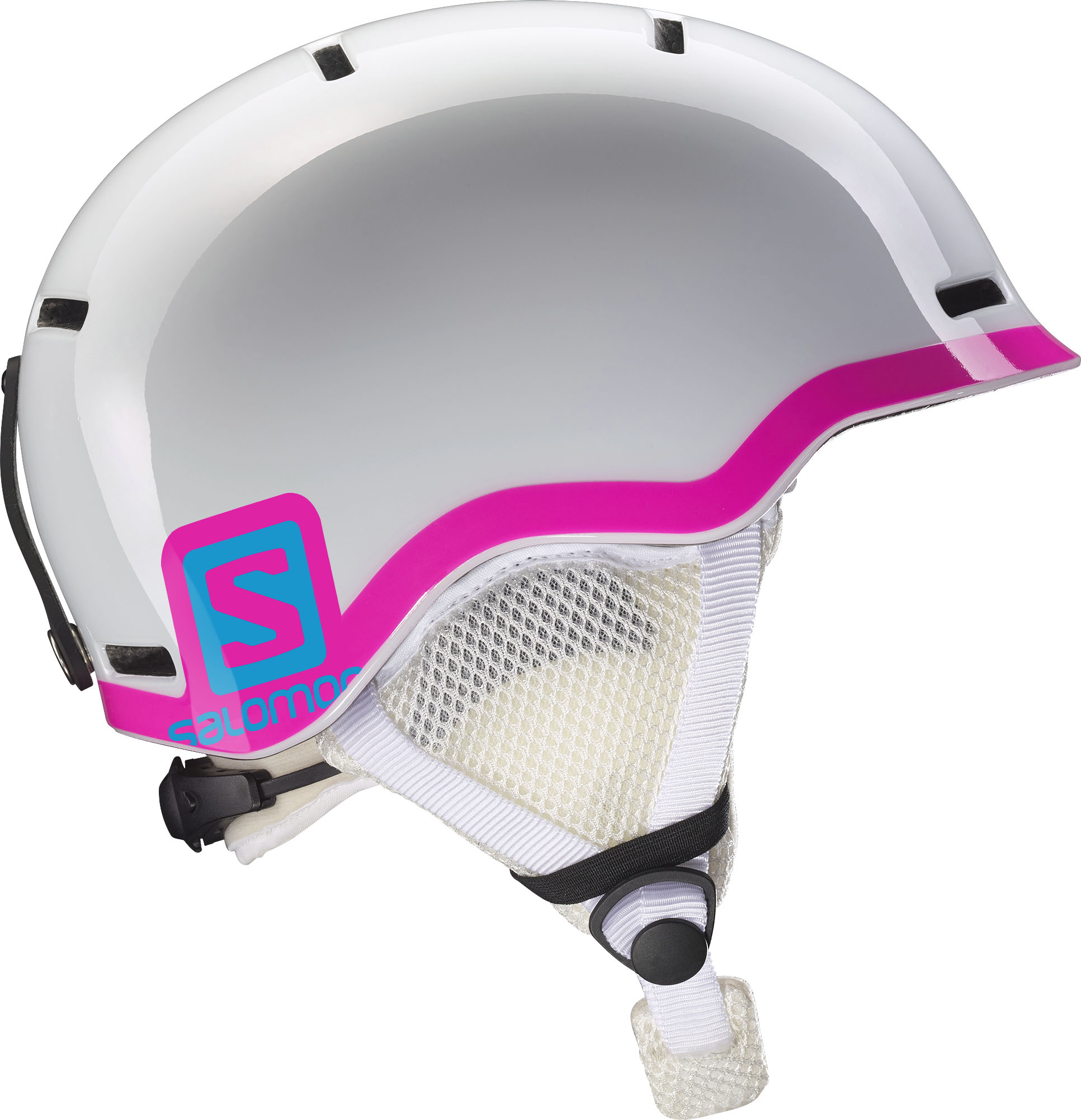 Salomon GROM White Glossy junior hjelm-0