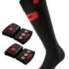 Lenz heat sock 5.0 toe cap slim fit +lithium pack rcB 1200 - Komplett sett med sokker, batterier og lader str 35/38-0