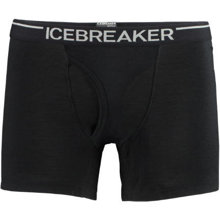 Icebreaker Men´s Oasis Boxers with Fly Black-0