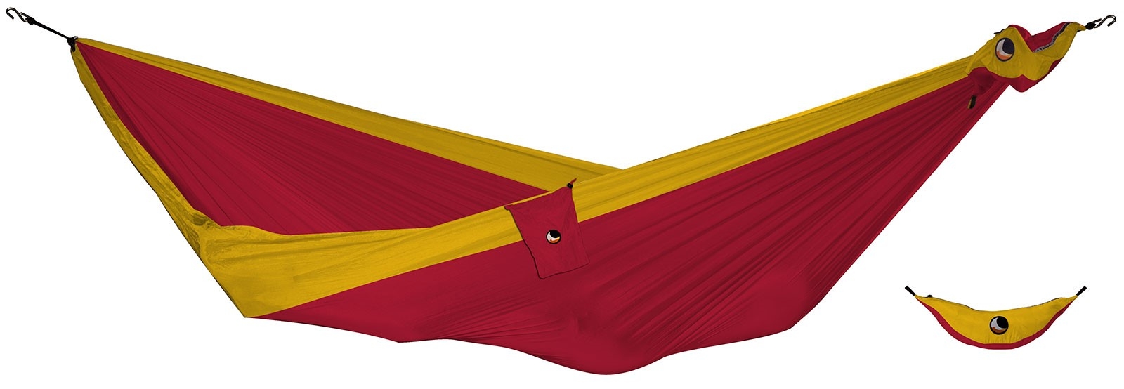Ticket To The Moon DOBBEL Hengekøye Burgundy/Dark Yellow-0
