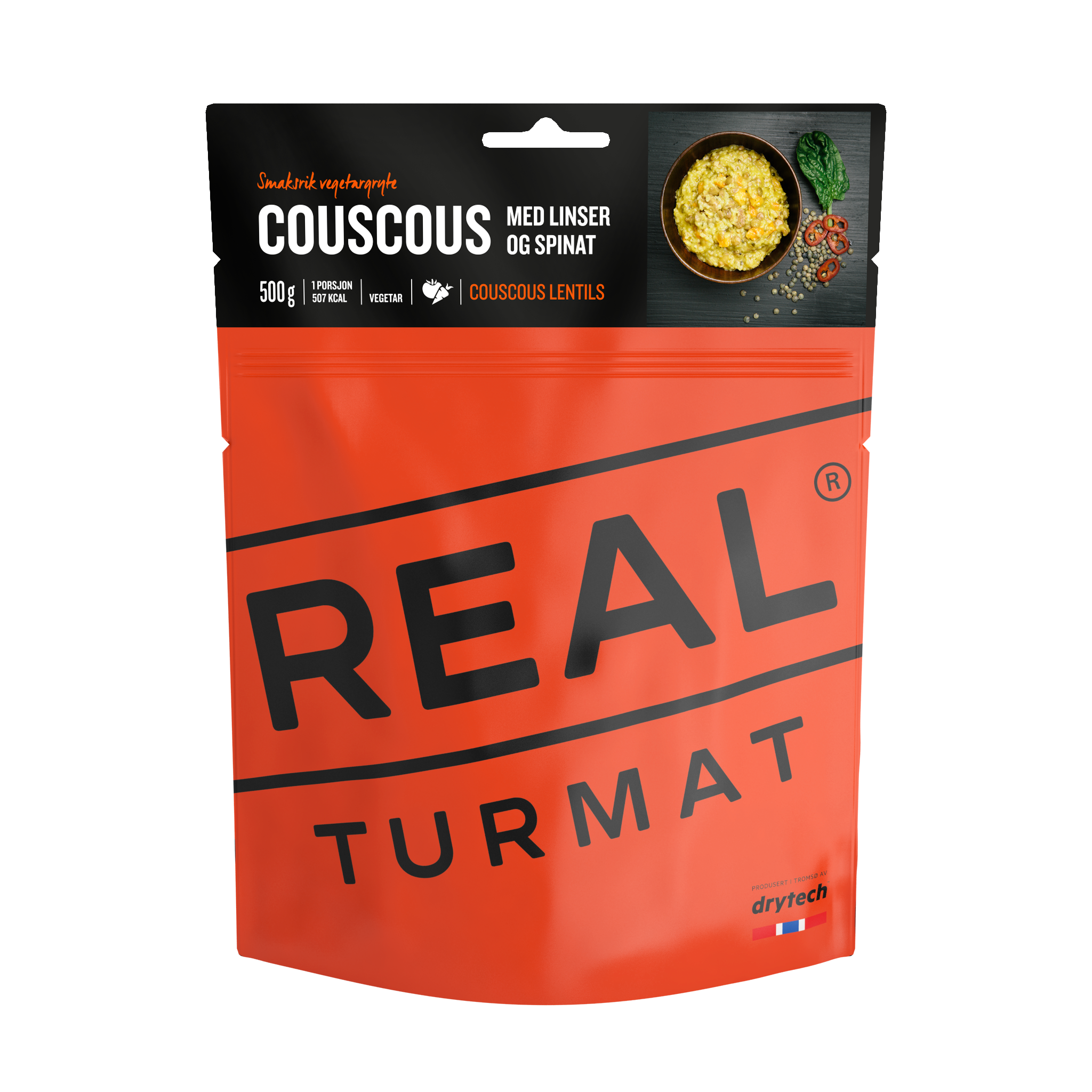 Real Turmat Couscous med linser og lime 500 gr-0
