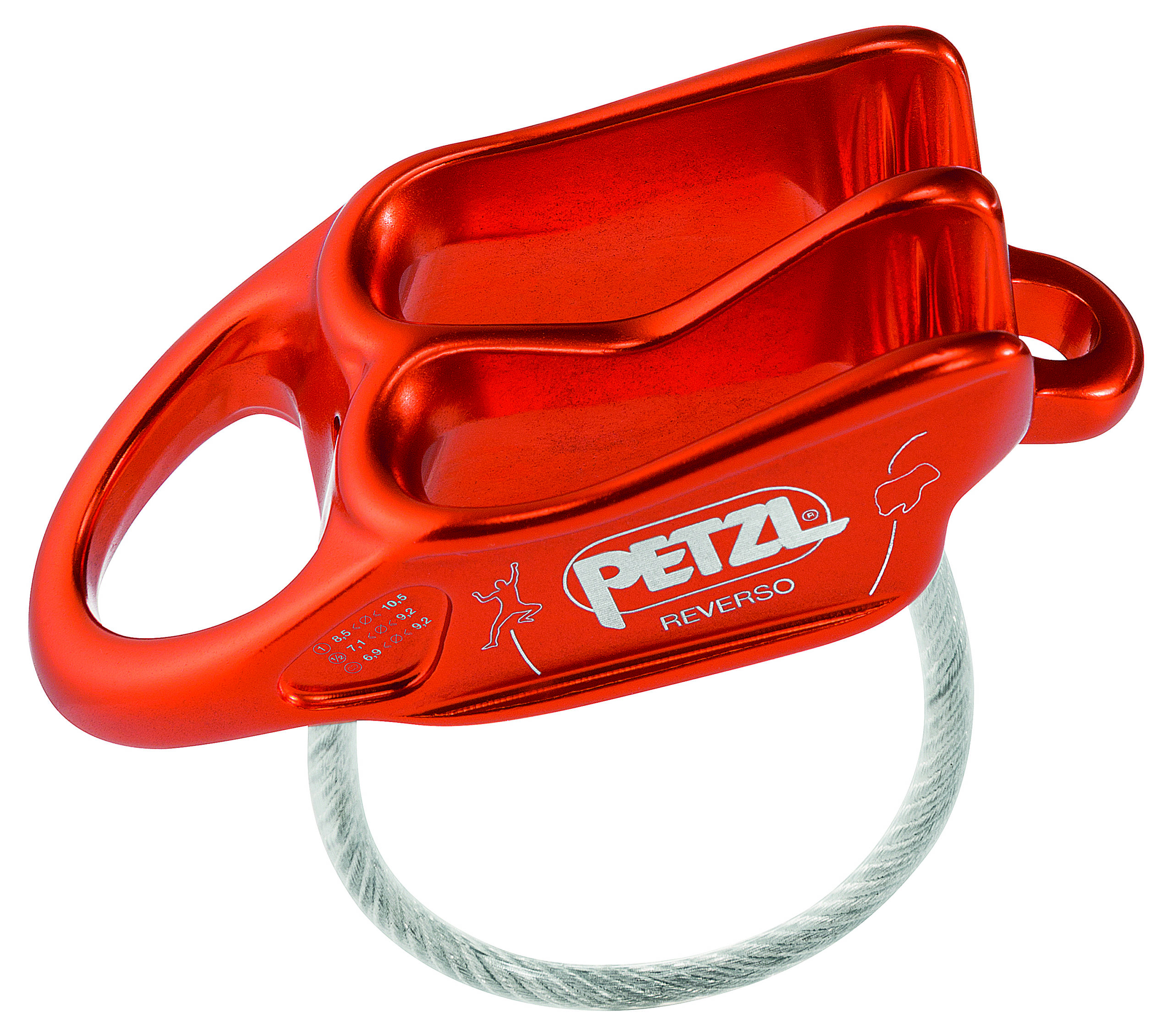 Petzl REVERSO Taubrems Red-0