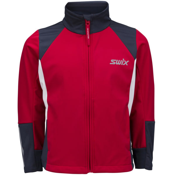 Swix Steady jacket Jr (Swix red) langrennsjakke junior-0