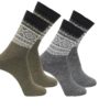 Aclima DE Marius Socks 2-pack Oliven-Grey-0