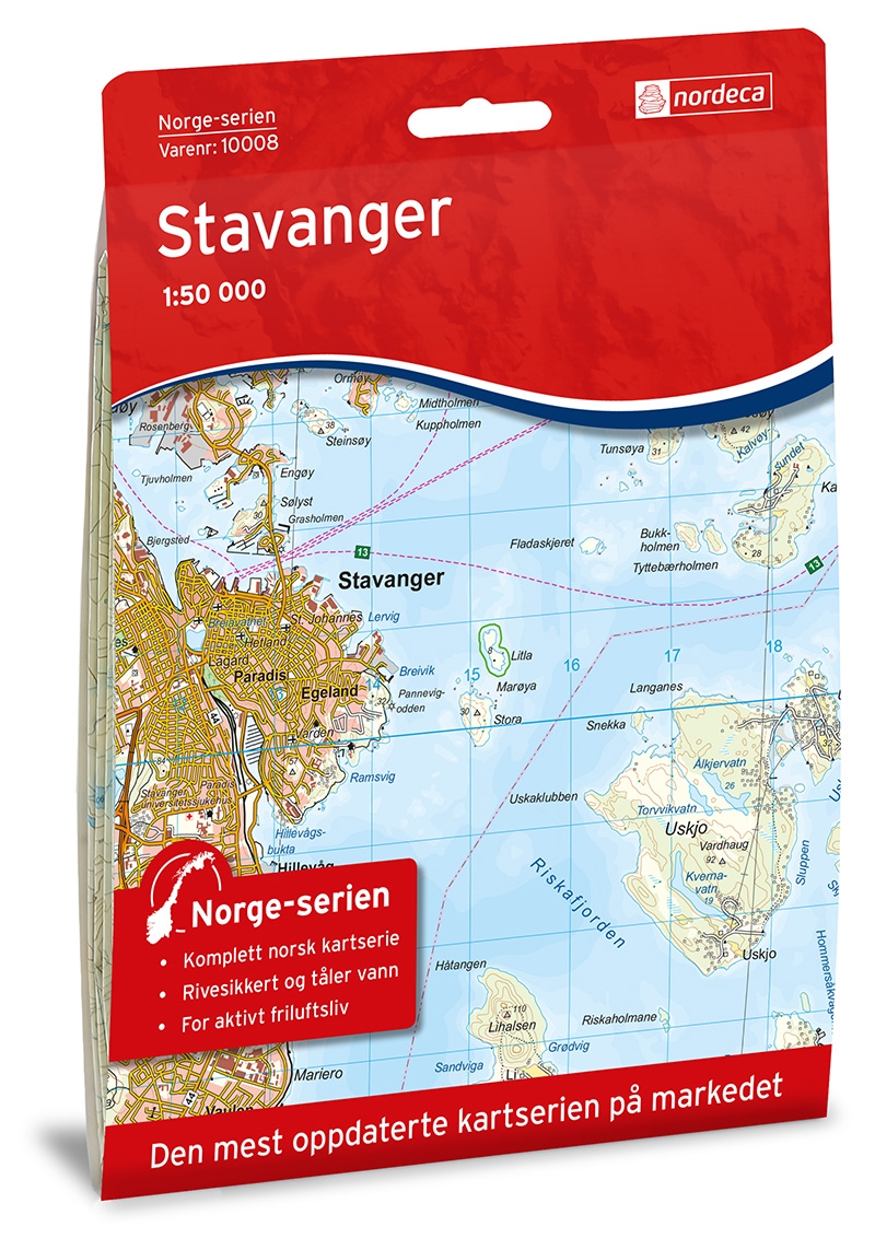 Norge-serien STAVANGER 1:50 000-0