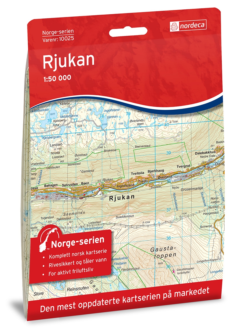 Norge-serien RJUKAN 1:50 000-0