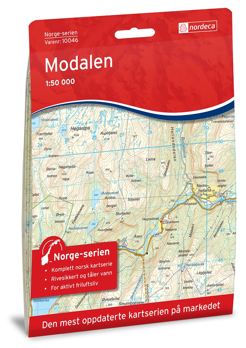 Norge-serien MODALEN 1:50 000-0