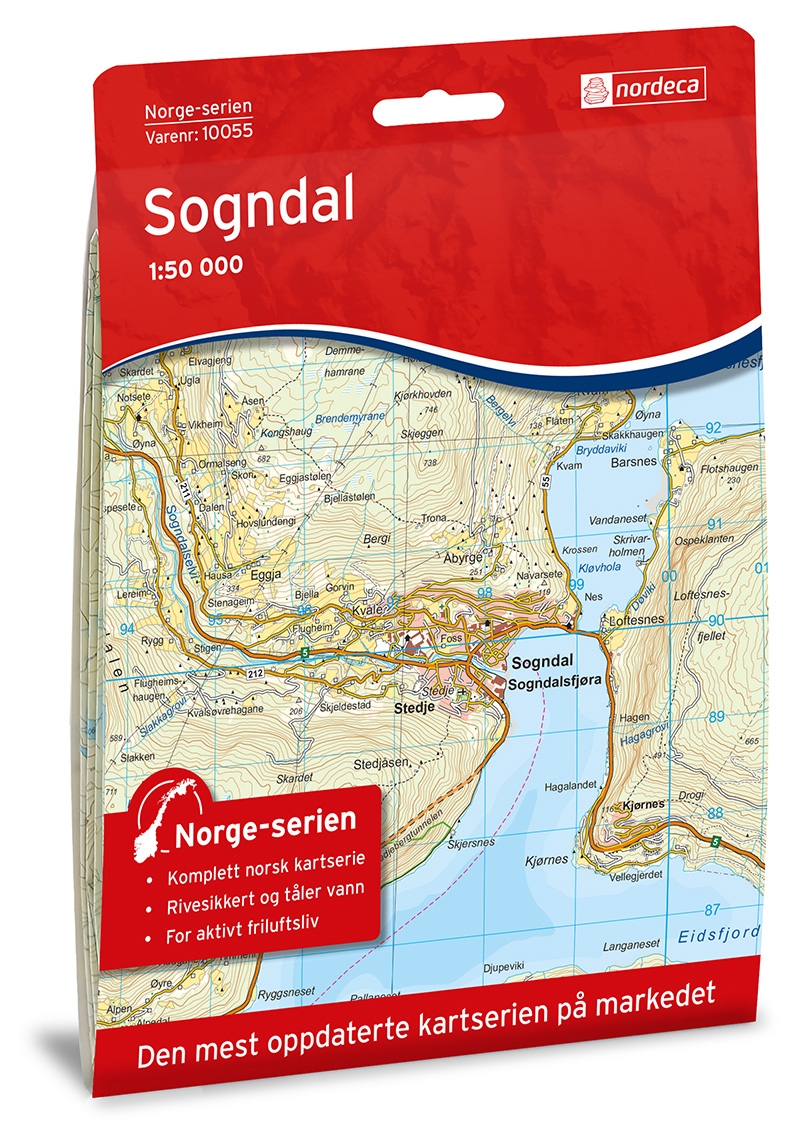 Norge-serien SOGNDAL 1:50 000-0