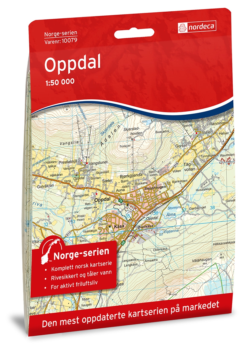 Norge-serien OPPDAL 1:50 000-0