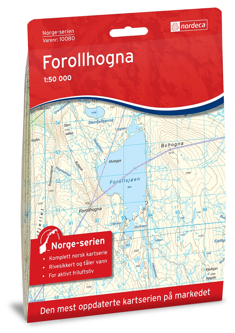 Norge-serien FOROLLHOGNA 1:50 000-0