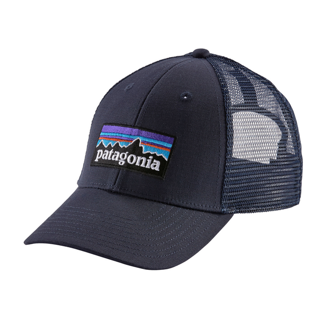 Patagonia P-6 Logo LoPro Trucker Hat Navy Blue-0