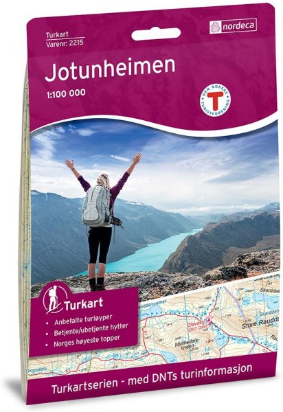 Turkart Jotunheimen 1:100 000