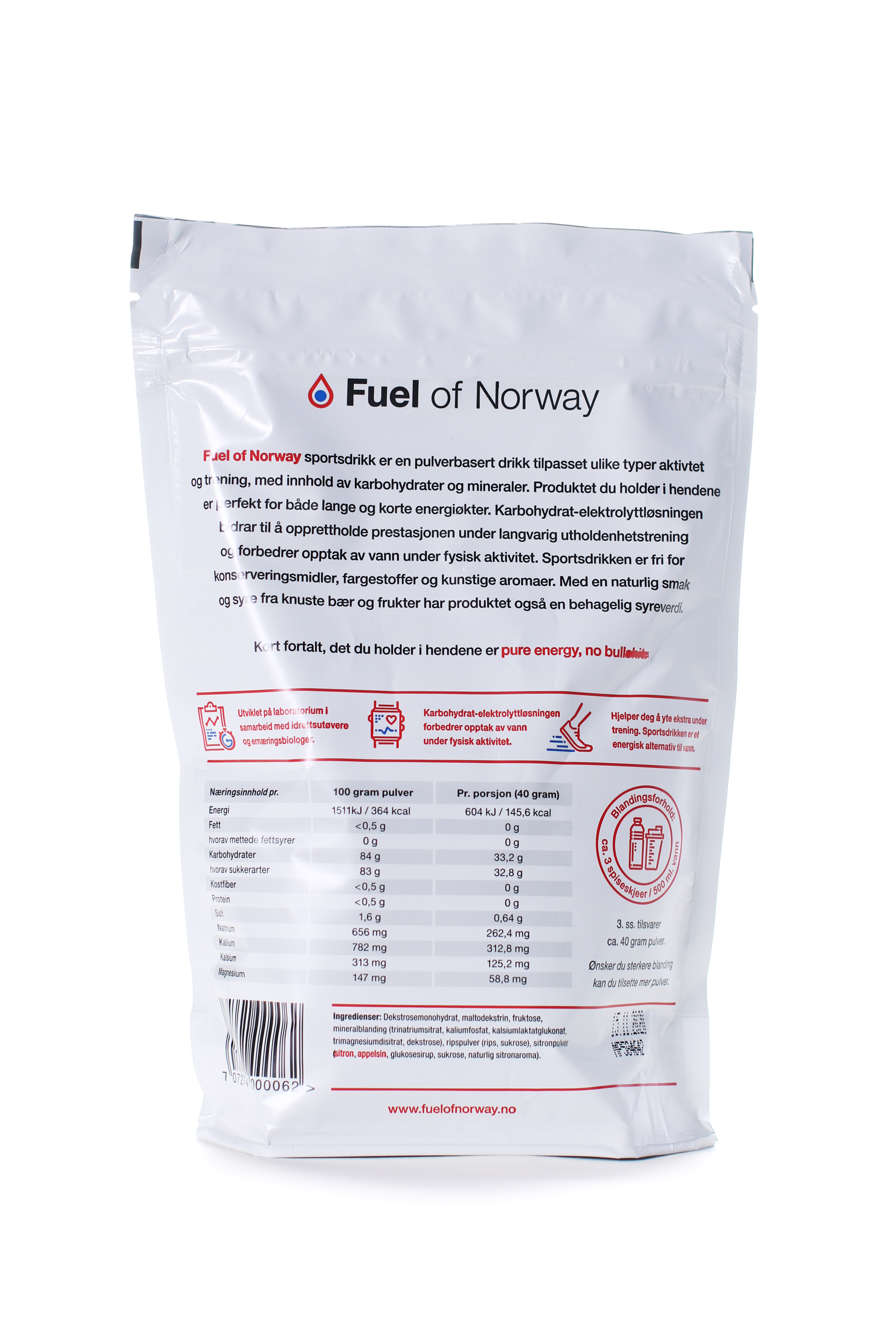 Fuel of Norway Sportsdrikke 0,5kg Rips-70067