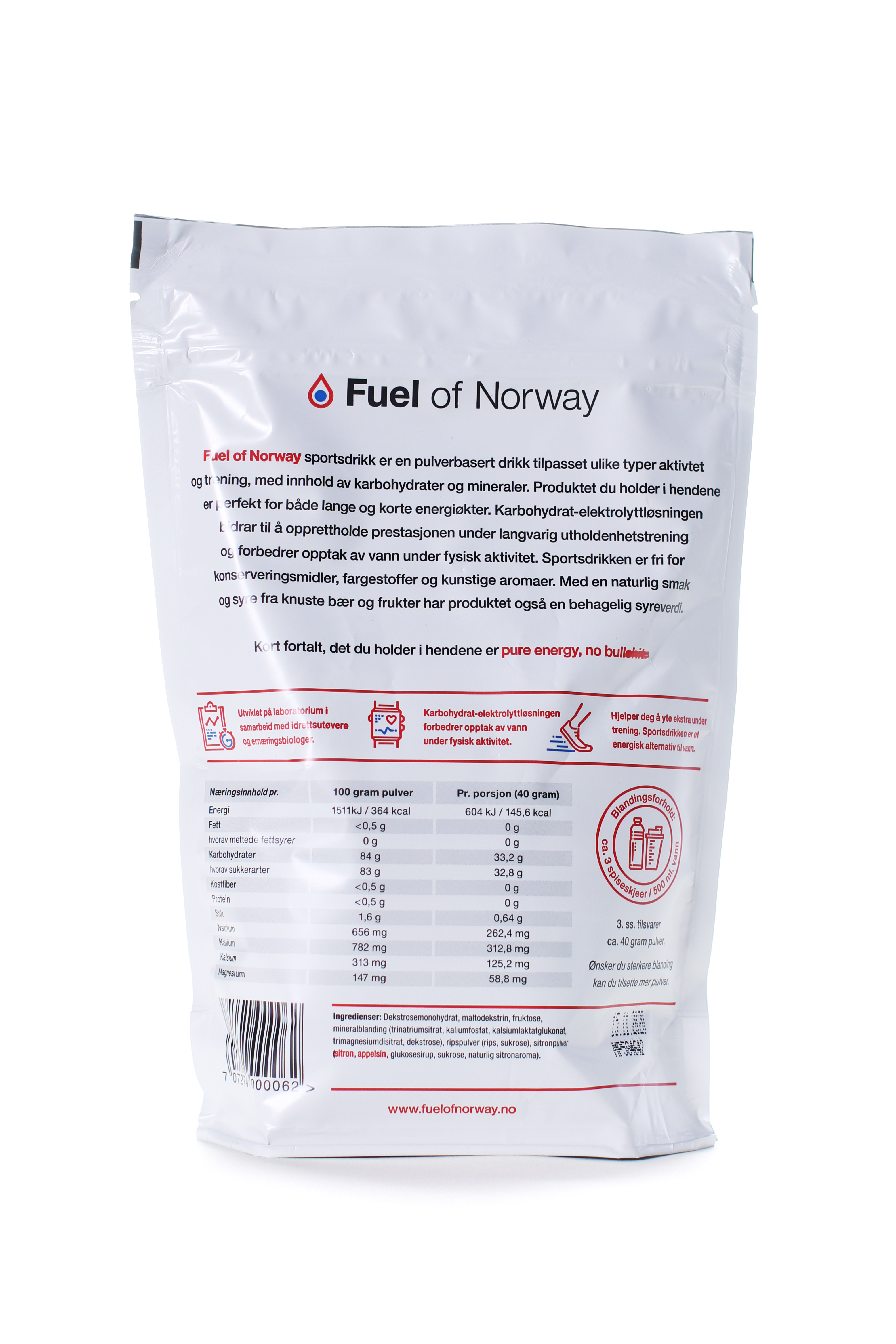 Fuel of Norway Sportsdrikke 0,5kg Rips-70067 Fuel of Norway Sportsdrikke 0,5kg Rips-70067