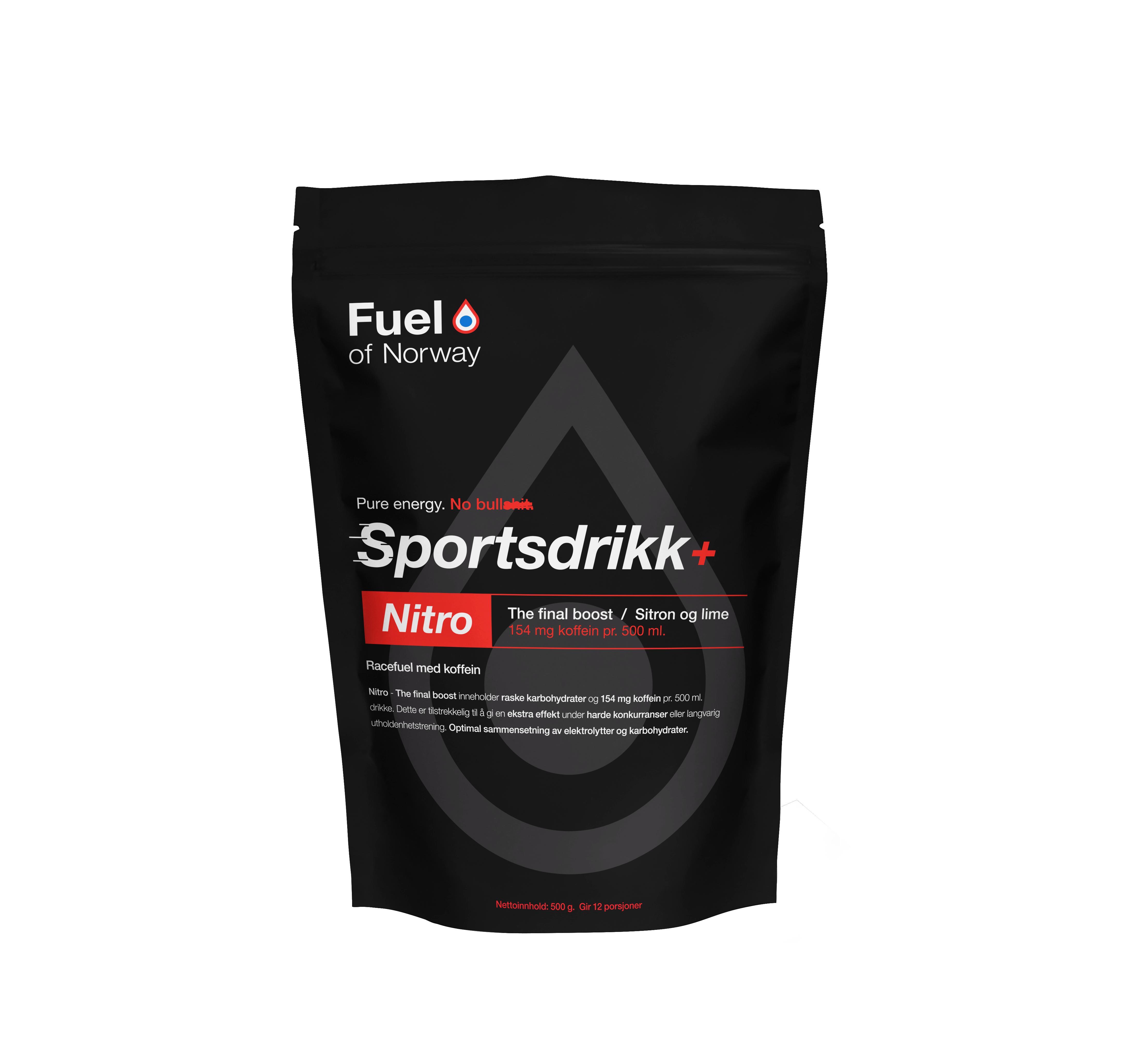 Fuel of Norway Nitro Sportsdrikke 0,5kg Sitron/Lime-0
