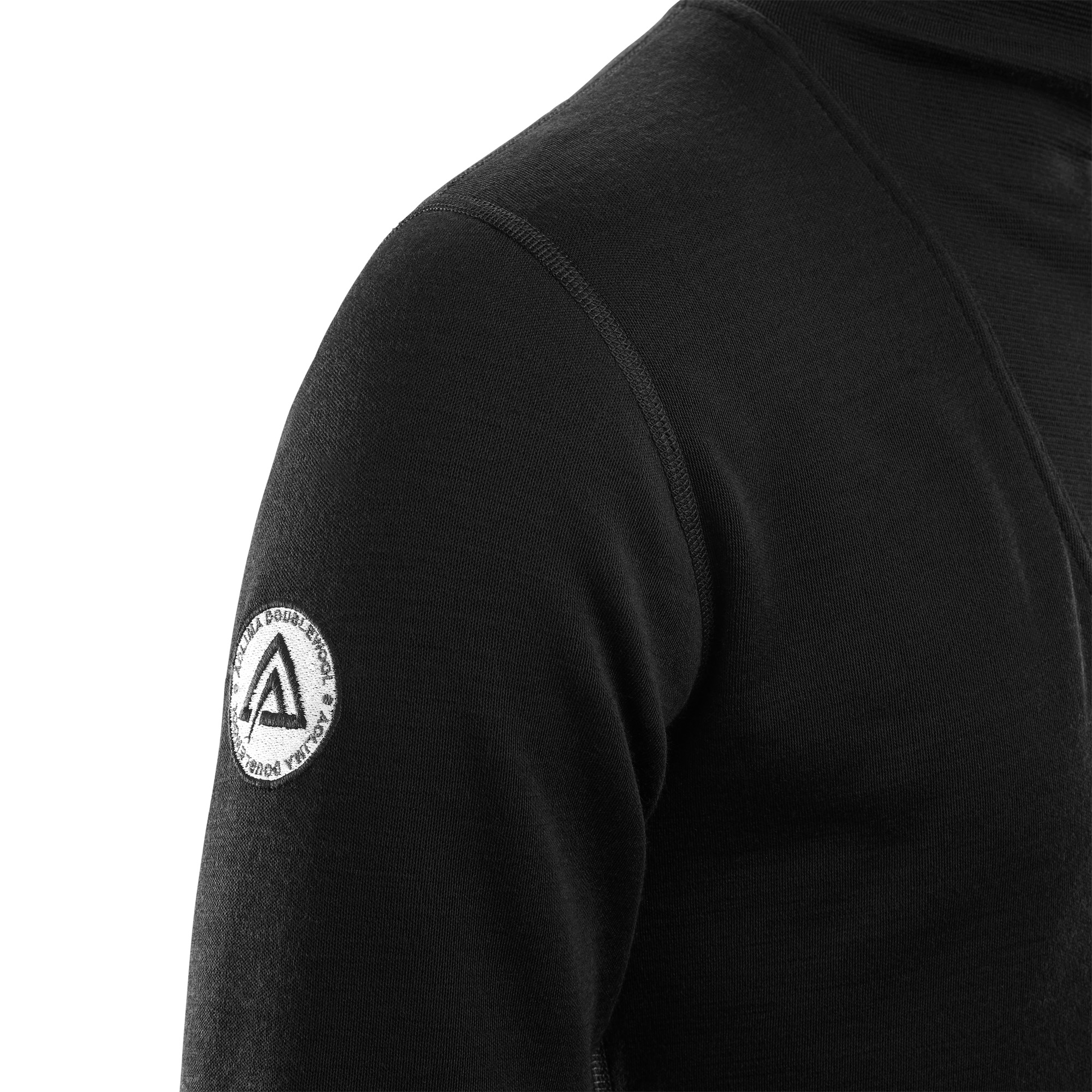 Aclima DoubleWool Polo Shirt zip, Man (Jet Black/Marengo) herre-65242
