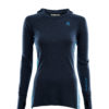 Aclima WarmWool Hoodsweater Woman (Navy Blazer / Azure Blue / Blue Sap)-0