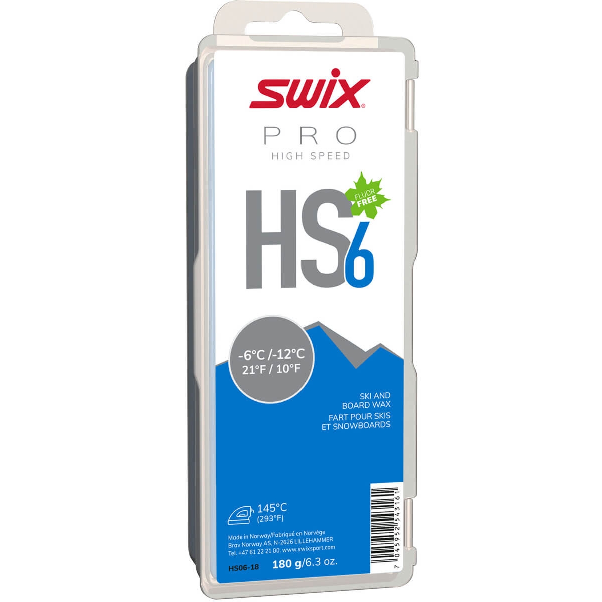 Swix HS6 Blue, -6°C/-12°C, 180g-0