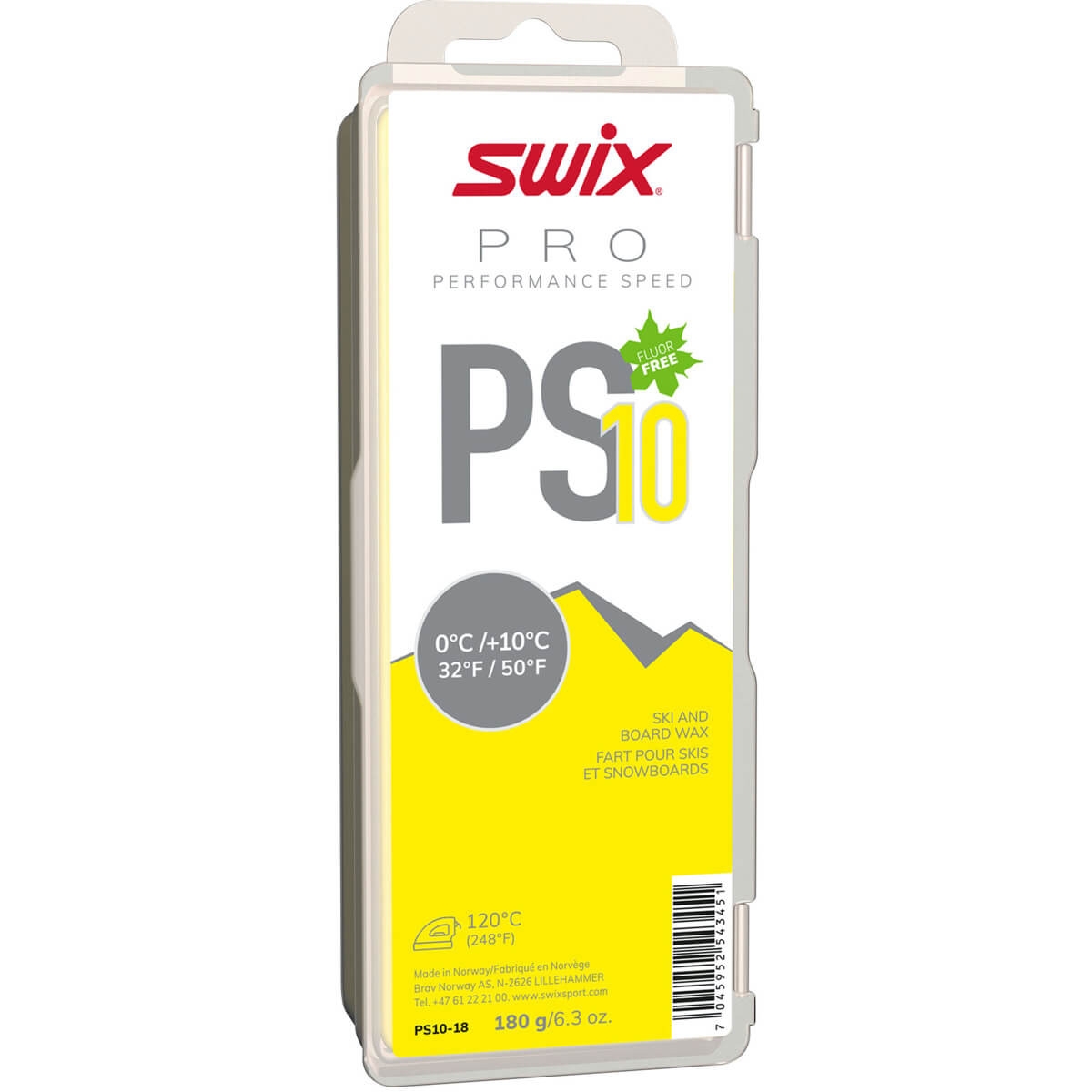 Swix PS10 Yellow, 0°C/+10°C, 180g-0
