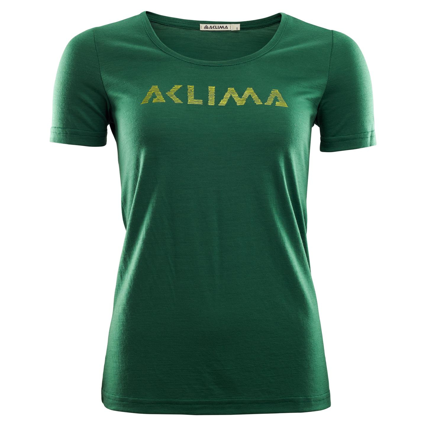 Aclima Lightwool T-Shirt Logo W (Eden) dame-0