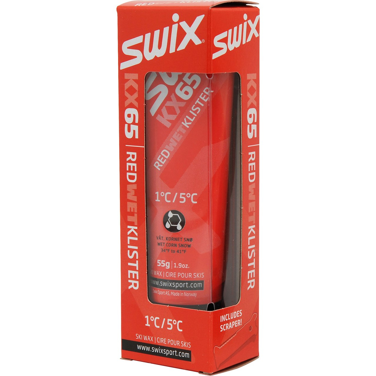 Swix KX65 Red Klister, 1C to 5C-0