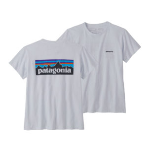 Patagonia Womens P-6 Logo Responsibili-Tee White