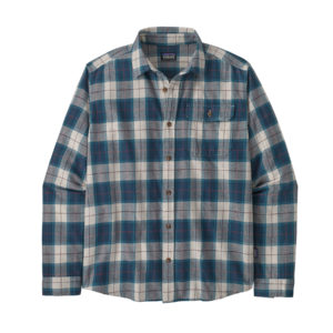 Patagonia  M´S L/S Cotton In Conversion Lw Fjord Flannel Shirt Tidepool blue herre