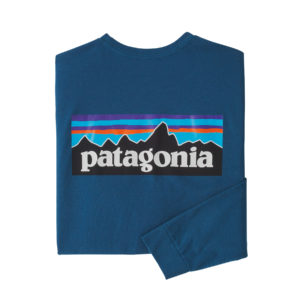 Patagonia Mens P-6 Logo Responsibili-Tee Wavy Blue