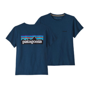 Patagonia Womens P-6 Logo Responsibili-Tee Wavy Blue