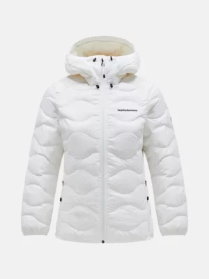 Peak Performance Womens Helium Down Hood Jacket Offwhite