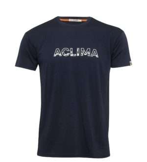 Aclima Lightwool Tee Logo Mens Navy Blazer