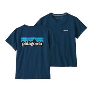 Patagonia Womens P-6 Logo Responsibili-Tee Tidepool Blue