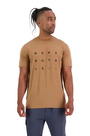 Mons Royale Icon T-Shirt Mens Toffee