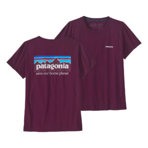 Patagonia Womens P-6 Mission Organic T-Shirt Night Plum