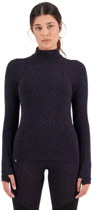 Mons Royale Cascade Merino Flex 200 LS Womens Arctic Leopard
