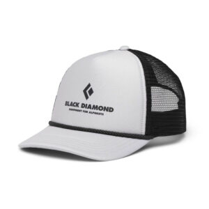 Black Diamond Flat Bill Trucker Hat Pewter-Black Equipment For Alpinists