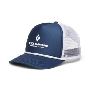 Black Diamond Flat Bill Trucker Hat Indigo-White Equipment For Alpinists