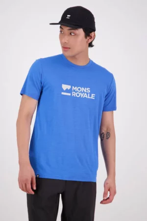 Mons Royale Icon T-Shirt Mens Pop Blue