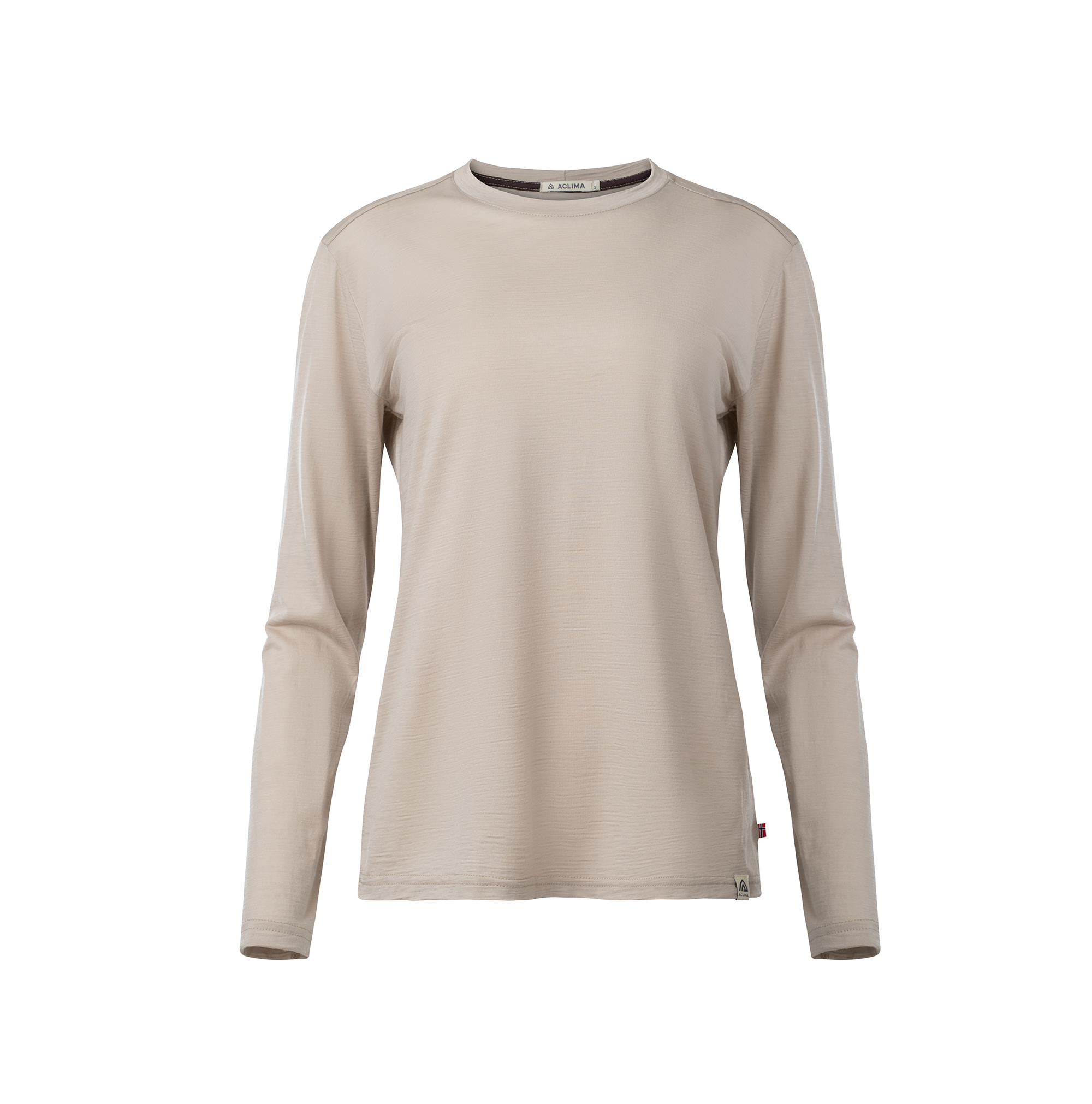Aclima Lightwool 180 Crewneck Womens Simply Taupe