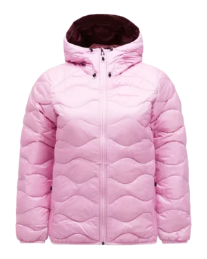 Peak Performance Womens Helium Down Hood Jacket Morning Dew/Obsc