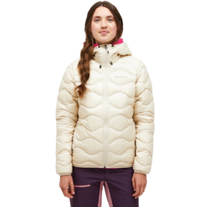 Peak Performance Womens Helium Down Hood Jacket Sand Fog