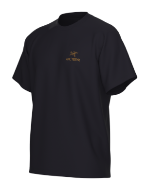 Arc'teryx Kragg SL Cotton Bird Word SS Mens 24K Black