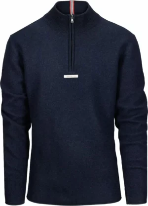 Amundsen Boiled Half Zip Mens Faded Navy