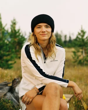 Amundsen 5mila Half Zip Womens White/Stripe