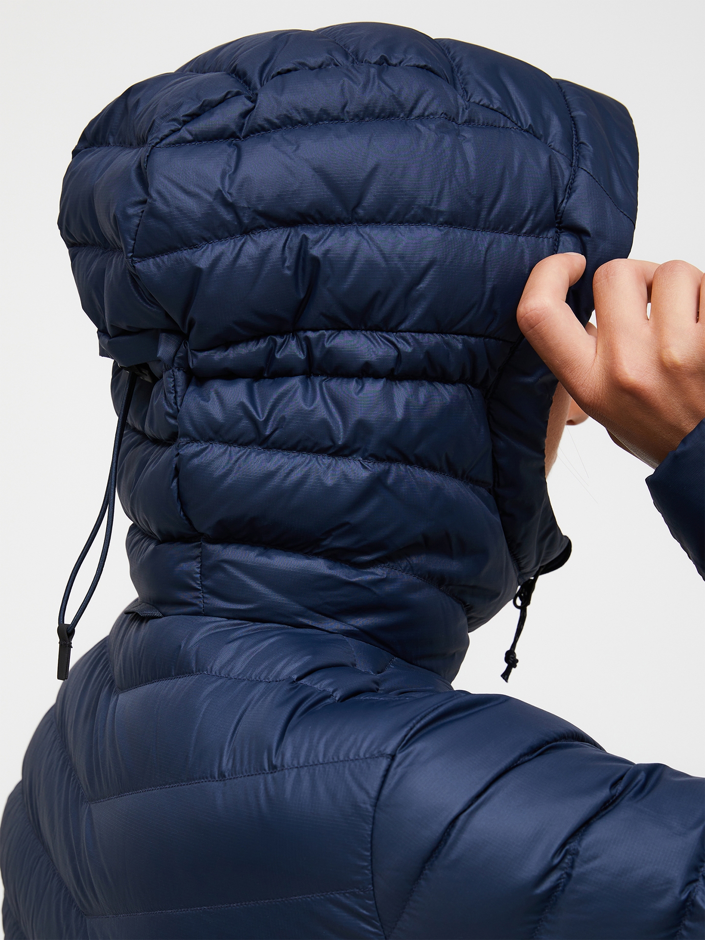 Peak Performance Womens Frost Down Hood Jacket Blue Shadow - Bilde 7