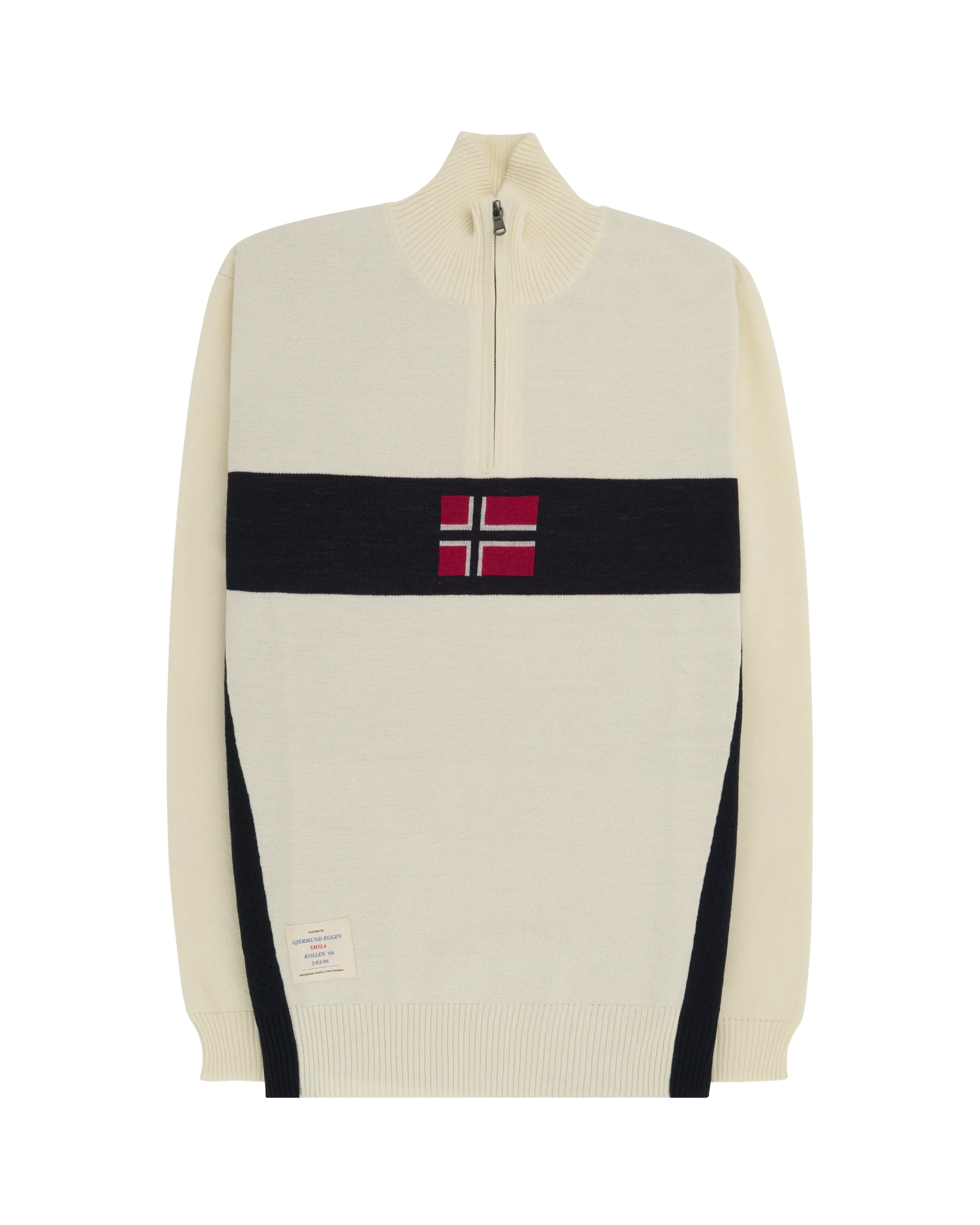 Amundsen 5mila Half-Zip Sweater Mens Oatmeal