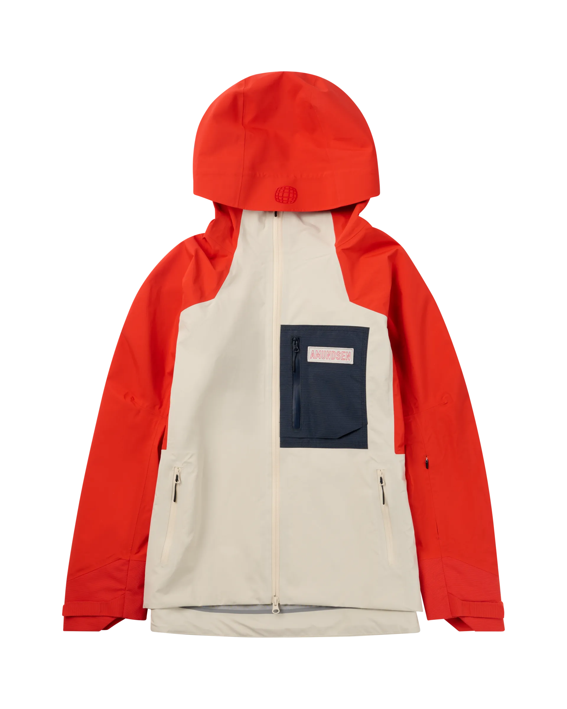 Amundsen Mountain Airy Shell Jacket Womens Alert Red/ Oatmeal